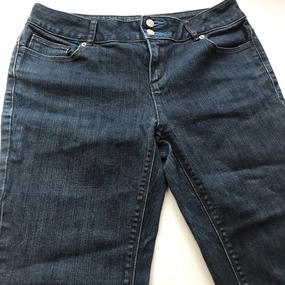 Simply Vera Vera Wang Straight Leg Jeans with Fringe size 6P - Picture 4 of 13